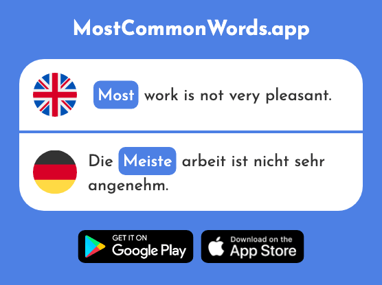 Most - Meiste (The 378th Most Common German Word)