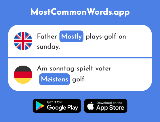 Mostly - Meistens (The 1261st Most Common German Word)