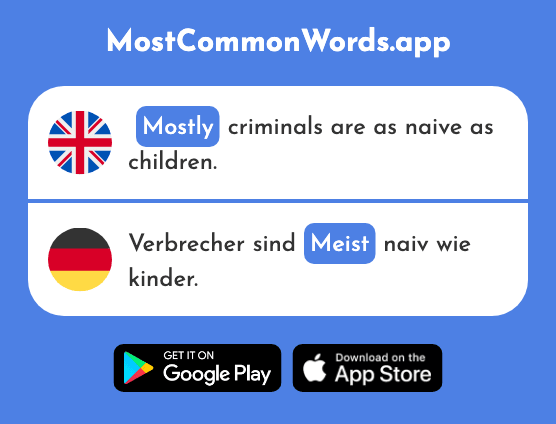 Mostly, usually - Meist (The 705th Most Common German Word)