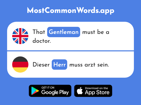 Mr, sir, lord, gentleman - Herr (The 154th Most Common German Word)