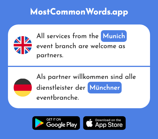 Munich - Münchner (The 2576th Most Common German Word)