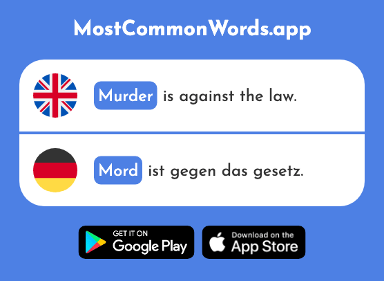 Murder - Mord (The 2266th Most Common German Word)