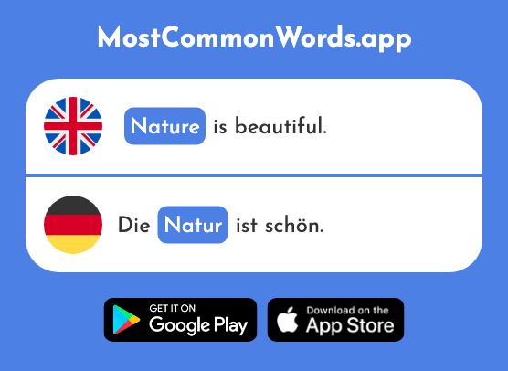 Nature - Natur (The 739th Most Common German Word)