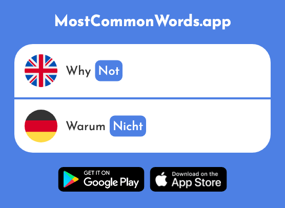 Not - Nicht (The 11th Most Common German Word)