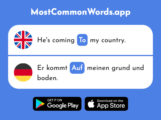 On, at, to - Auf (The 16th Most Common German Word)