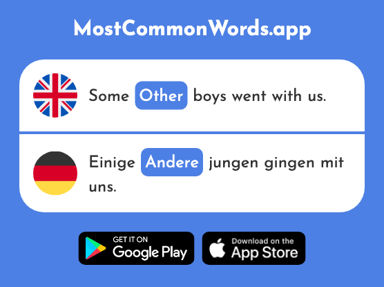 Other - Andere (The 59th Most Common German Word)