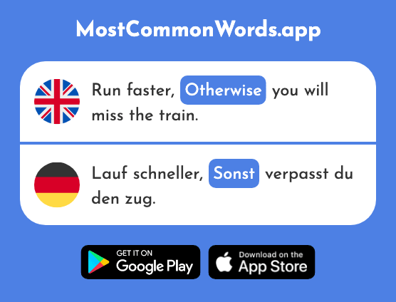 Otherwise - Sonst (The 336th Most Common German Word)