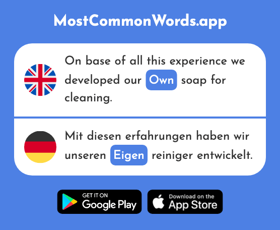 Own - Eigen (The 166th Most Common German Word)
