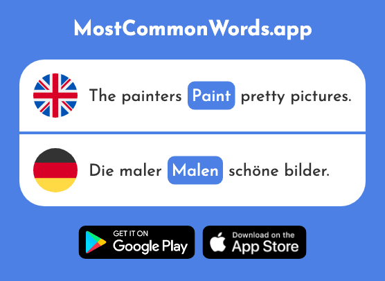 Paint - Malen (The 1925th Most Common German Word)