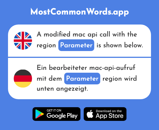 Parameter - Parameter (The 2748th Most Common German Word)