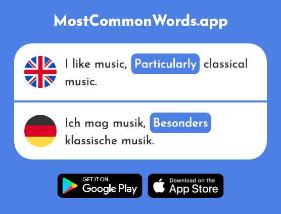 Particularly - Besonders (The 270th Most Common German Word)