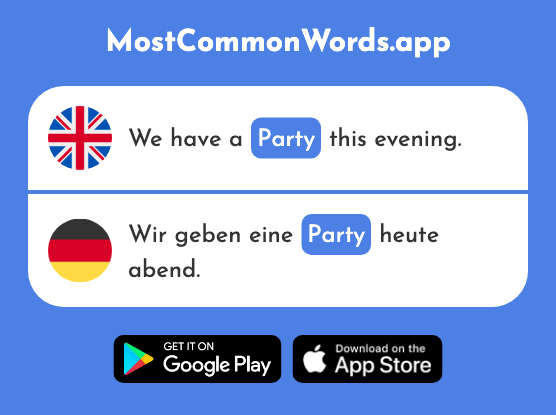 Party - Party (The 2809th Most Common German Word)
