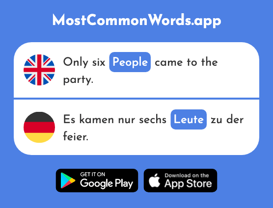 People - Leute (The 224th Most Common German Word)