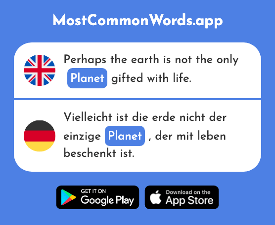 Planet - Planet (The 2744th Most Common German Word)