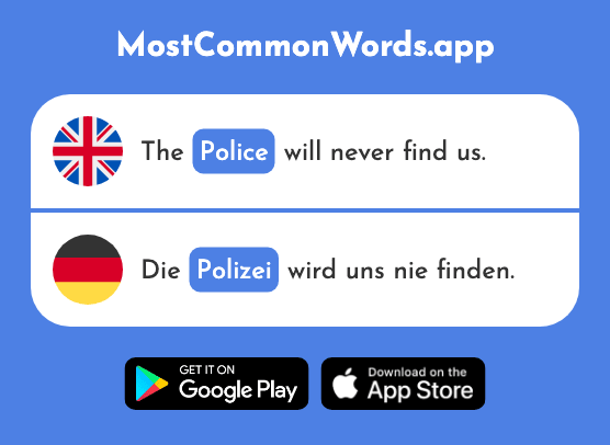 Police - Polizei (The 550th Most Common German Word)