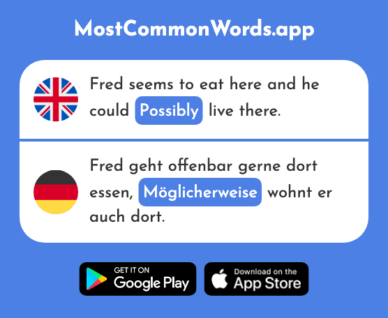 Possibly - Möglicherweise (The 1428th Most Common German Word)