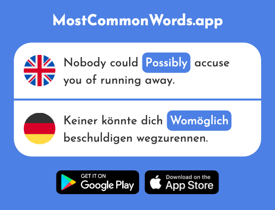 Possibly - Womöglich (The 2017th Most Common German Word)