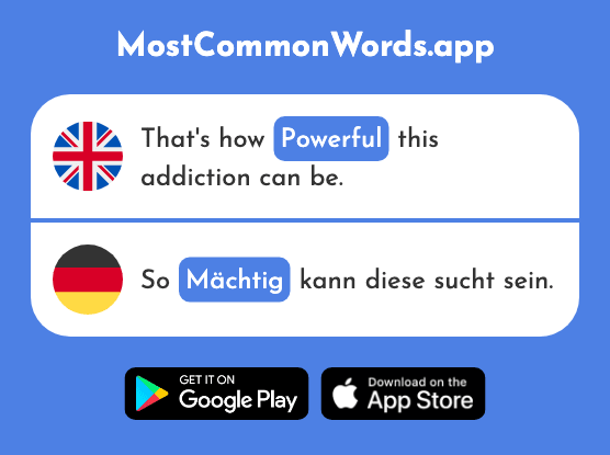 Powerful - Mächtig (The 1834th Most Common German Word)