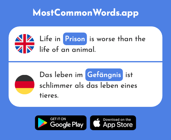 Prison - Gefängnis (The 2523rd Most Common German Word)