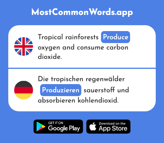 Produce - Produzieren (The 1000th Most Common German Word)