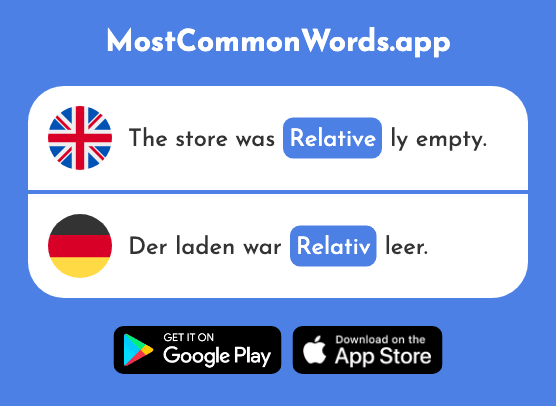 Relative - Relativ (The 571st Most Common German Word)