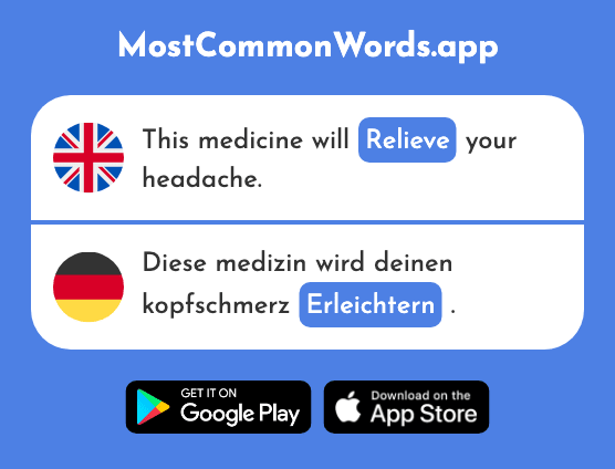 Relieve, make easier - Erleichtern (The 1994th Most Common German Word)