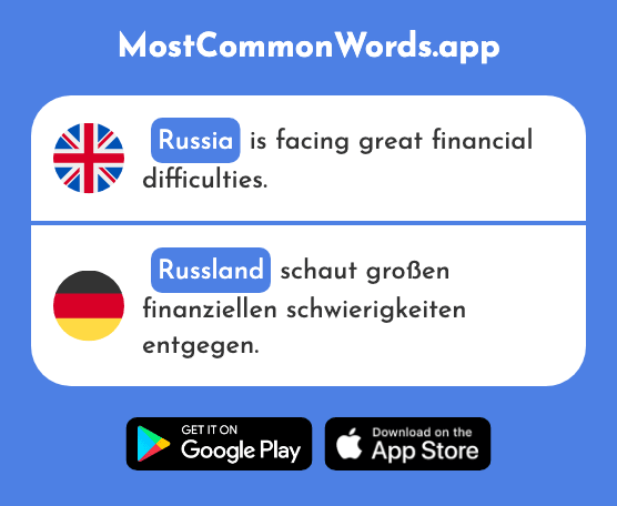 Russia - Russland (The 798th Most Common German Word)