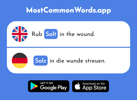 Salt - Salz (The 2608th Most Common German Word)