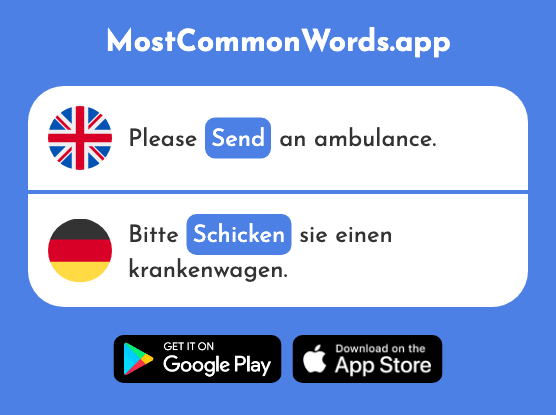 Send - Schicken (The 928th Most Common German Word)