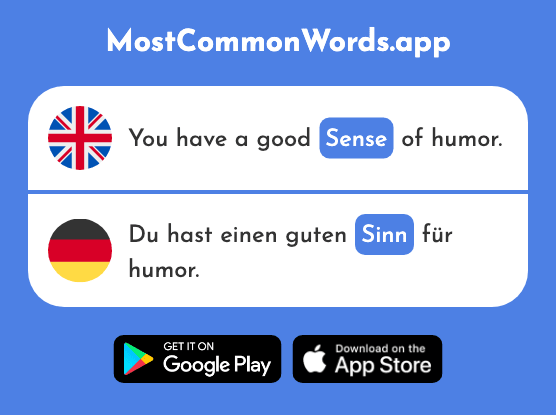 Sense, meaning - Sinn (The 380th Most Common German Word)