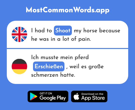 Shoot - Erschießen (The 2939th Most Common German Word)