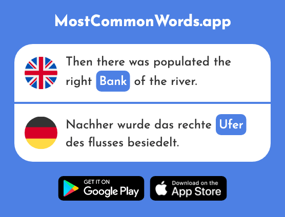 Shore, bank - Ufer (The 2716th Most Common German Word)
