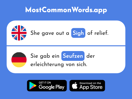 Sigh - Seufzen (The 2953rd Most Common German Word)