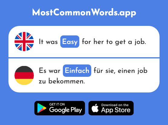 Simple, easy, simply - Einfach (The 131st Most Common German Word)