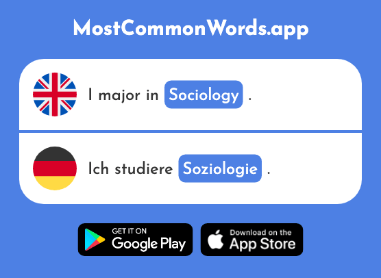 Sociology - Soziologie (The 2005th Most Common German Word)