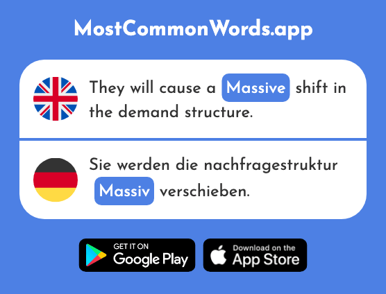 Solid, massive, severe - Massiv (The 1763rd Most Common German Word)