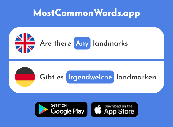 Some, any - Irgendwelche (The 1911th Most Common German Word)