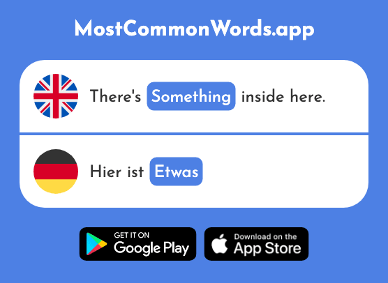 Something, some, a little - Etwas (The 100th Most Common German Word)