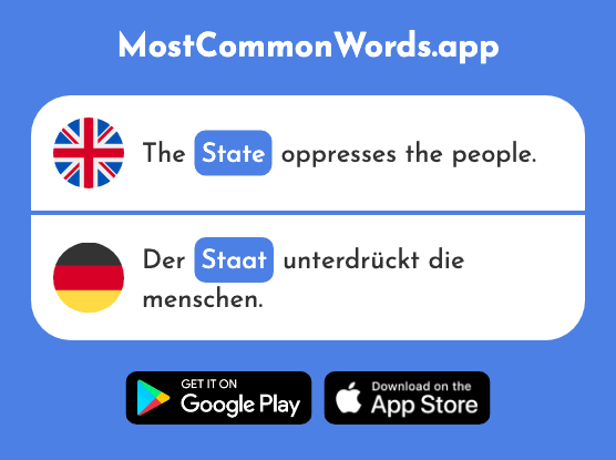 State - Staat (The 337th Most Common German Word)