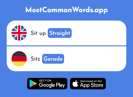 Straight - Gerade (The 159th Most Common German Word)