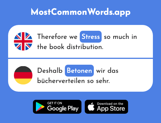 Stress - Betonen (The 782nd Most Common German Word)