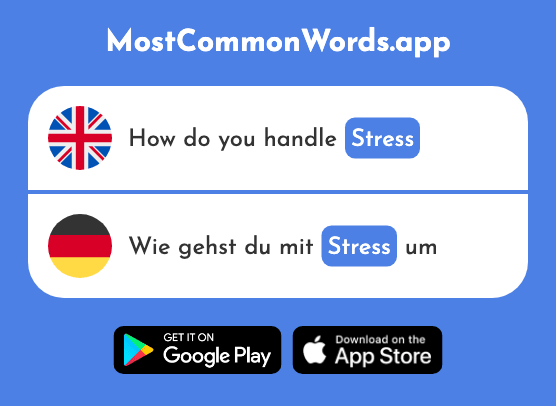 Stress - Stress (The 2745th Most Common German Word)