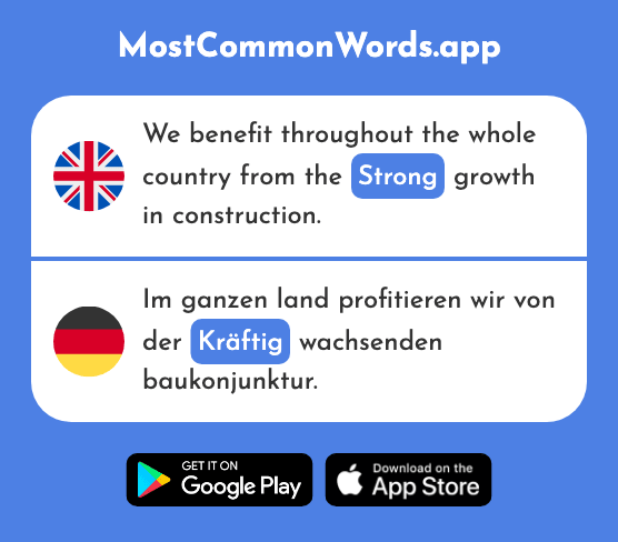 Strong - Kräftig (The 2210th Most Common German Word)