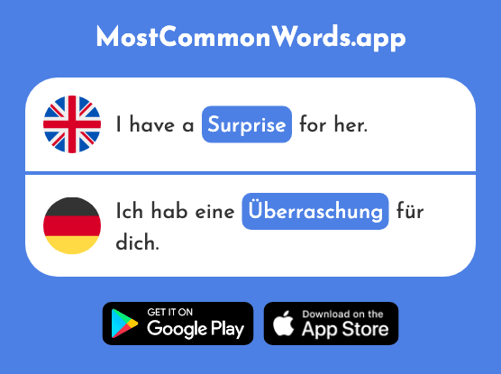 Surprise - Überraschung (The 2524th Most Common German Word)