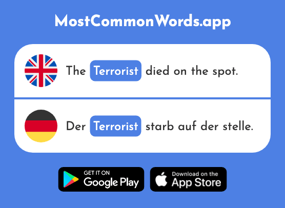 Terrorist - Terrorist (The 2774th Most Common German Word)