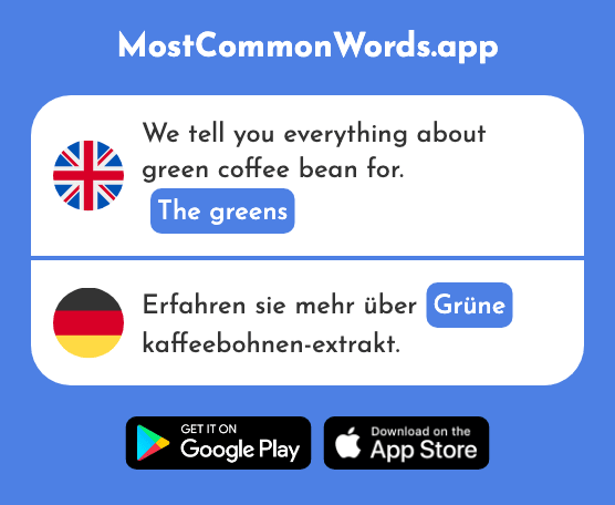 The greens - Grüne (The 1020th Most Common German Word)