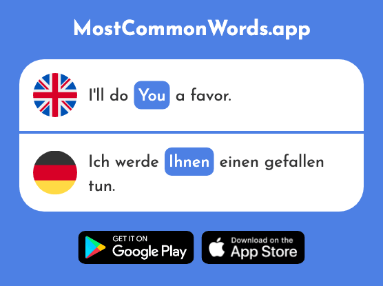 Them, you - Ihnen (The 125th Most Common German Word)