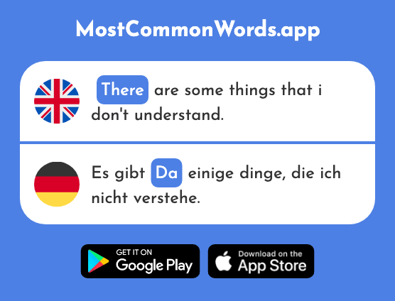 There, because - Da (The 48th Most Common German Word)