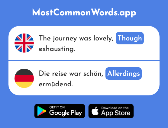 Though, indeed, certainly - Allerdings (The 225th Most Common German Word)