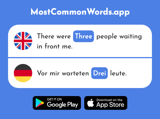 Three - Drei (The 106th Most Common German Word)